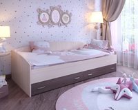 Кровать с выкатными ящиками